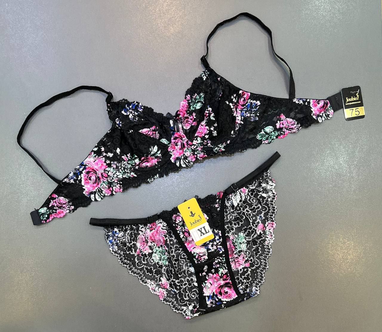 ست شورت و سوتین تور گاز اروپایی برند jobin