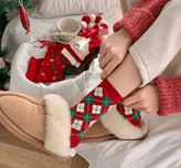 جوراب کریسمس نخ پنبه